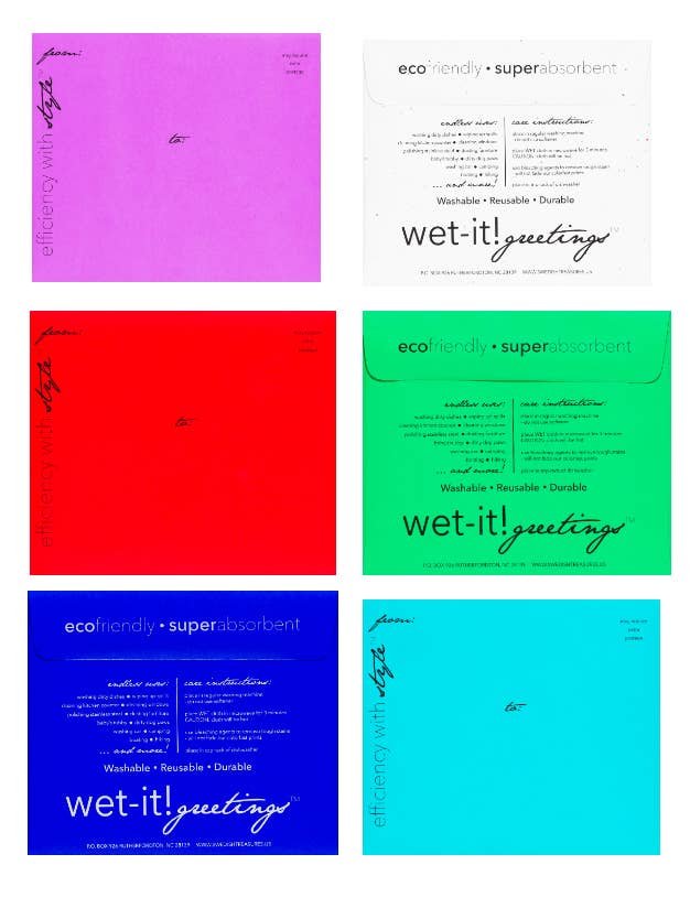 ¡Humedecerlo! Sobres de saludo para venta al por mayor de Wet-it!