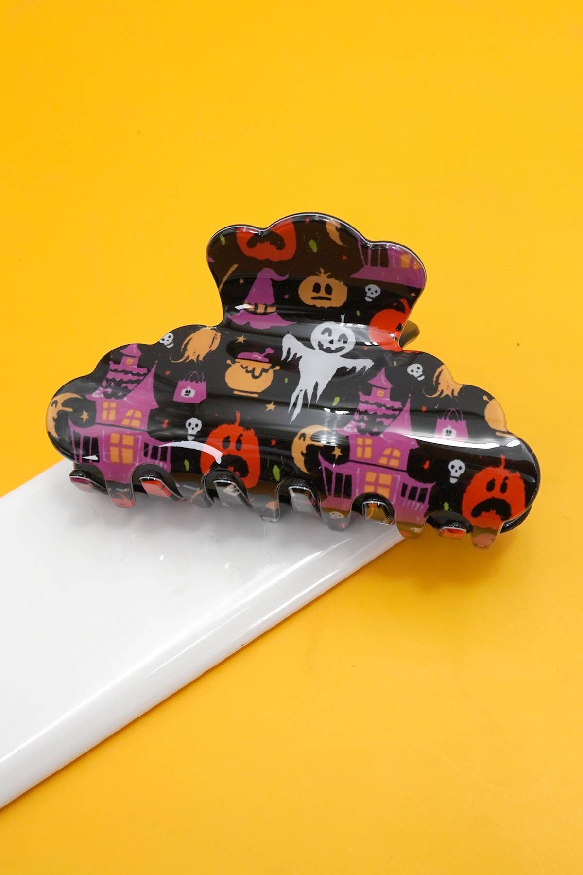 JOSSLYN by wall to wall - Vendita all'ingrosso Fermaglio per capelli - Donna - CLIP ARTIGLIO PER CAPELLI ZUCCA FANTASMA DI HALLOWEEN | 40H9620