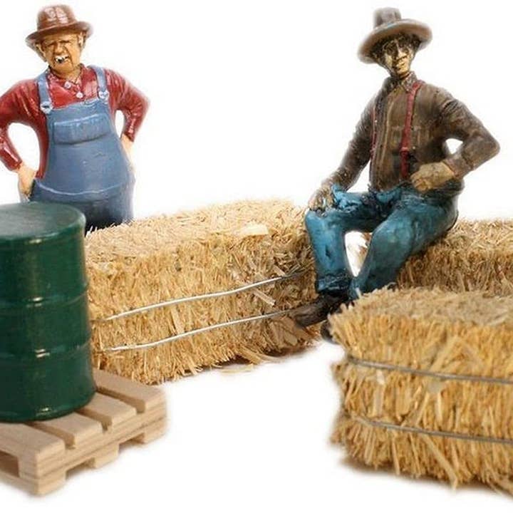 Mini-balles de foin décoratives pour bricolage/maison de poupée/ferme/Halloween pour la vente par Meyer Imports