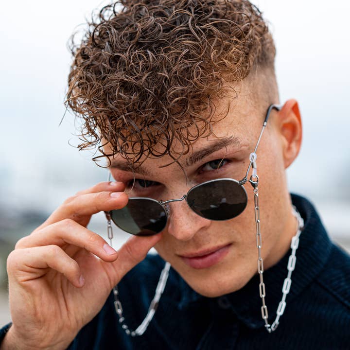 BRAVE® "PAPERCLIP" FRAME-CHAIN -ZILVER voor wholesale door Brave Amsterdam