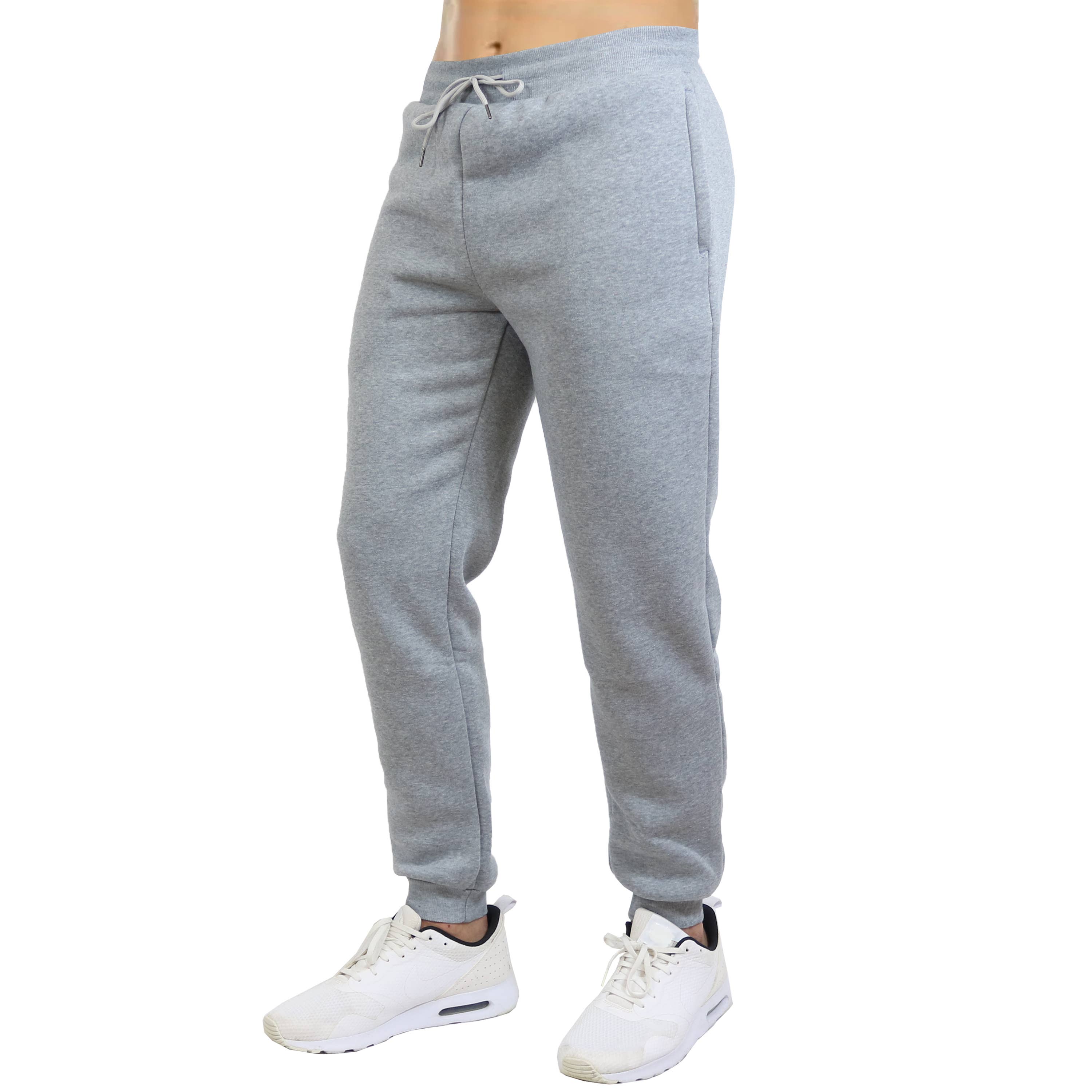 Galaxy By Harvic - Wholesale Athletic Sweatpants/Joggers - Men's - Men's Premium Fleece Jogger Sweatpants W Hidden Zip Pockets1