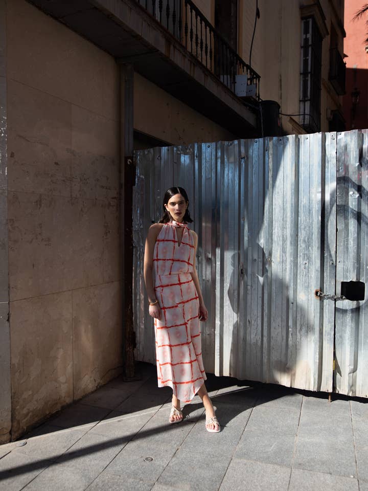 Beige PRINTED TOP for wholesale on Faire3