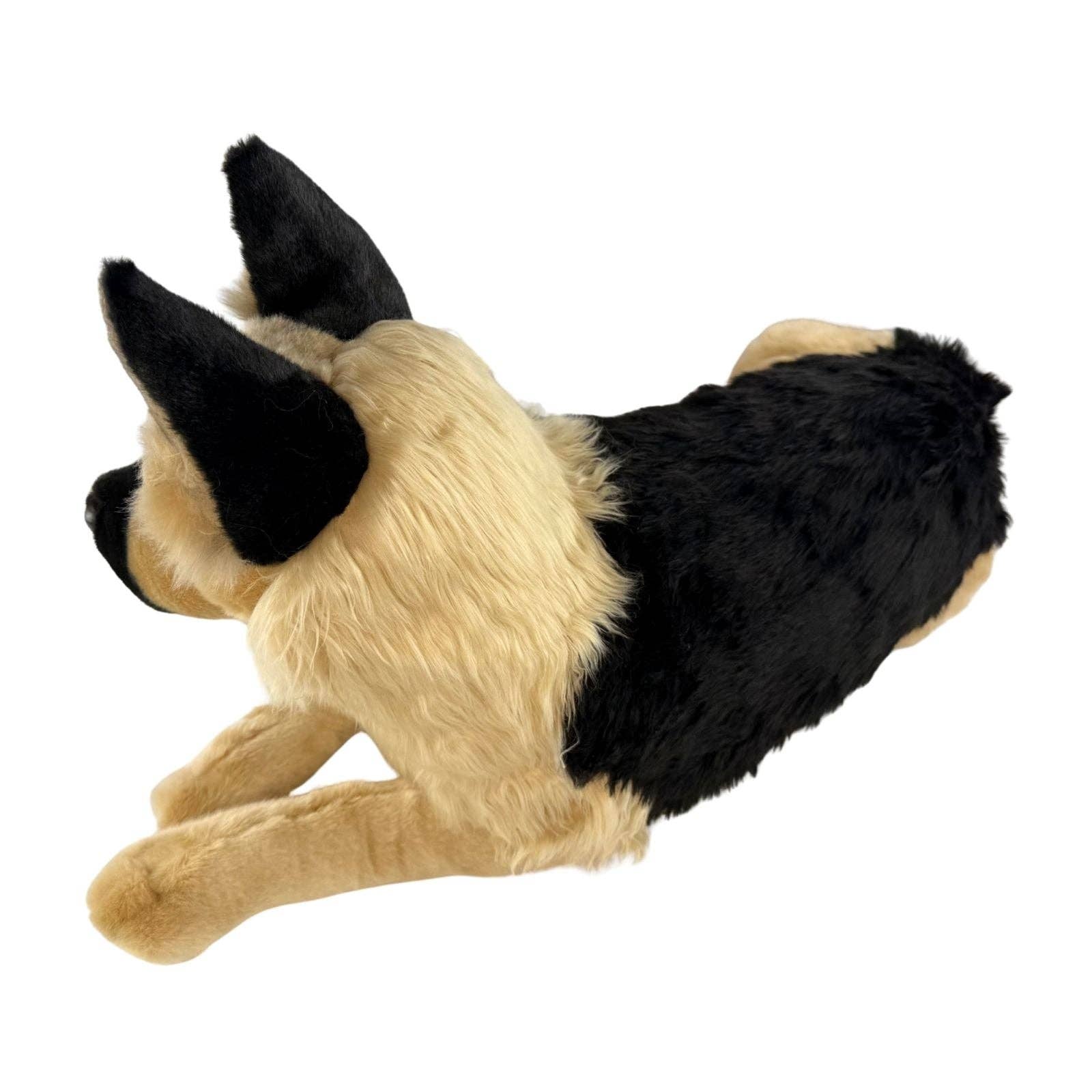 Bocchetta Plush Toys - Wholesale Stuffed/Plush Toy - Kids & Baby - Apollo - German Shepherd with satin pocket - 64cm lying5