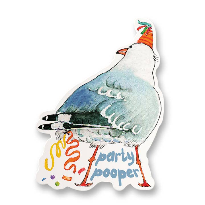Liyana Studio - Wholesale Sticker - Party Pooper Seagull - Funny Vinyl Sticker4