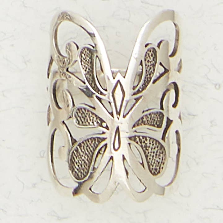 Sterling Sølv Ring - Sommerfugl for engroshandel hos Nirvana LLC