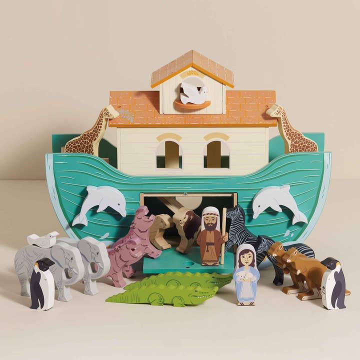 Noah’s Great Wooden Ark & Animals for wholesale by Le Toy Van, Inc.