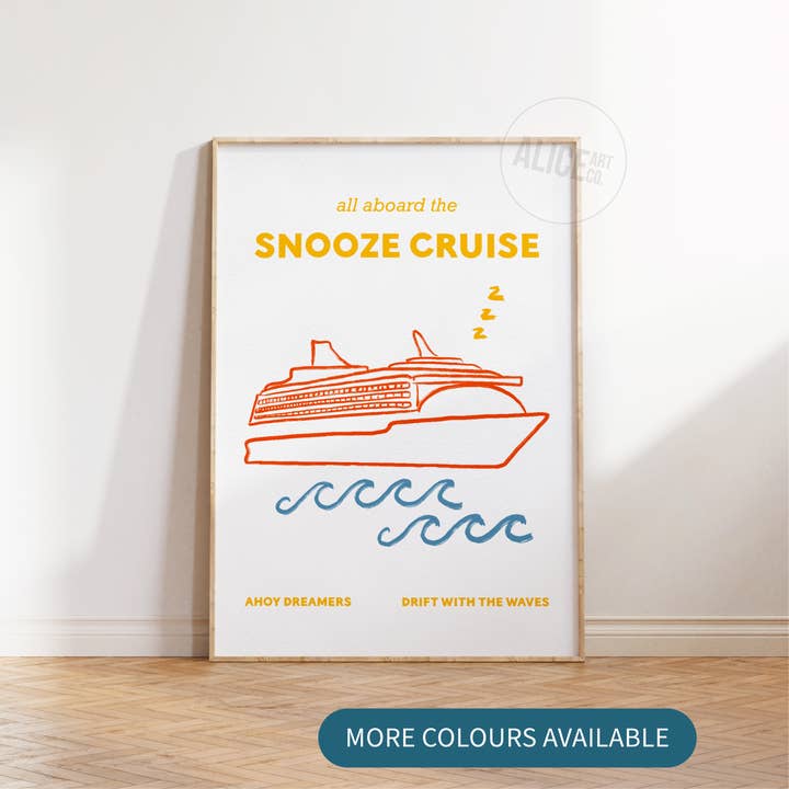 Stampa "Snooze Cruise" per la vendita all'ingrosso da parte di Alice Art Co