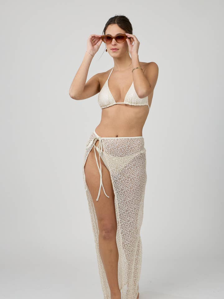 Maillot de bain trois pièces pailletée for wholesale by HIBIKINI