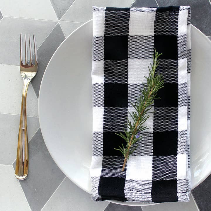 Plaid Table Napkin for wholesale by Kara Weaves