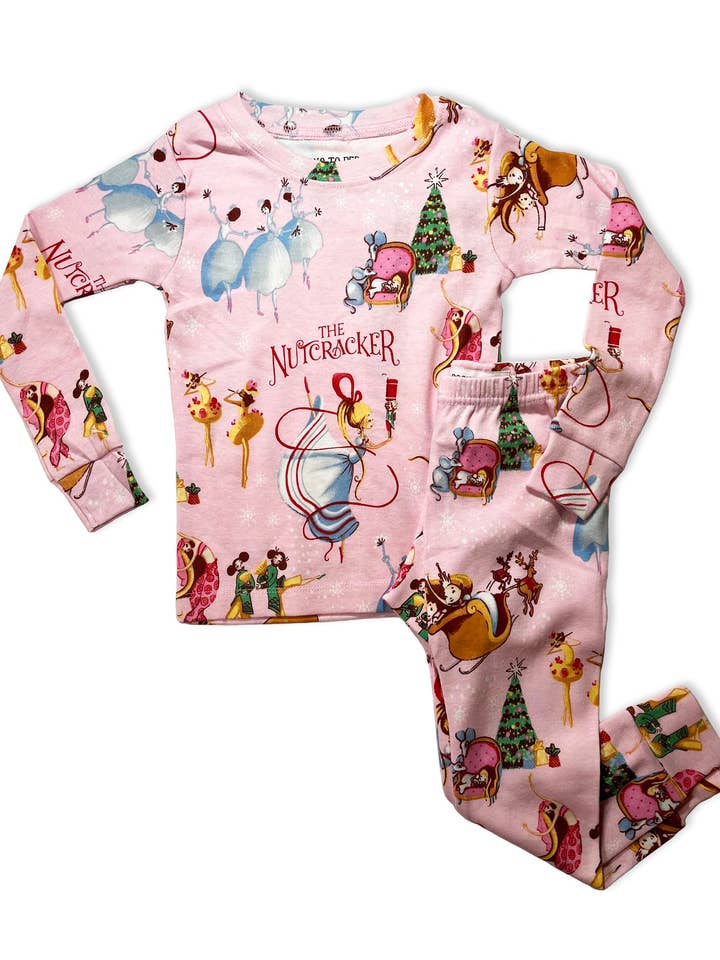 Books to Bed - Wholesale Sleepwear Set - Kids - The Nutcracker - Hanger PJ Set With Book2