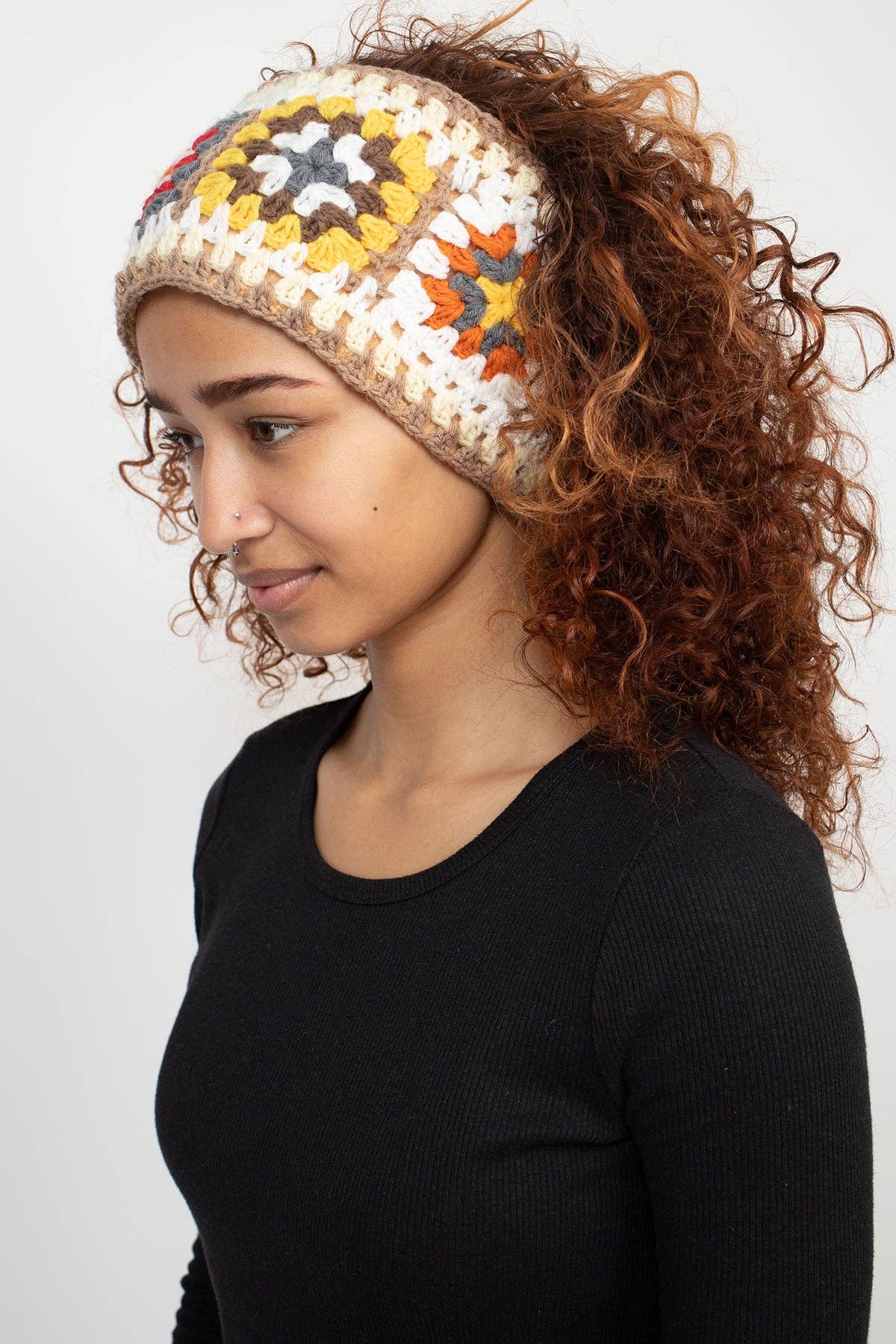 Lakhays Collection Inc. - Wholesale Fashion Headband - Women's - Granny Square Teddy Fleece Headband1