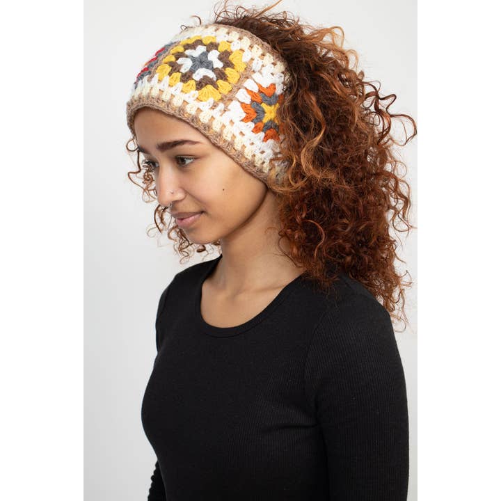Lakhays Collection Inc. - Wholesale Fashion Headband - Women's - Granny Square Teddy Fleece Headband1
