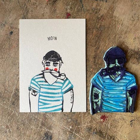 kuki - Wholesale Flat Wrap - “Fish & Sea” wrapping paper4