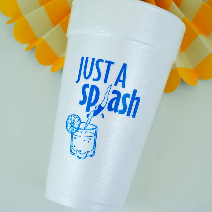 Gatherings by Curated Paperie – wholesale Engångskopp – 20 uns. Styrofoam Cup 10 Pack Sleeve {Just a Splash}