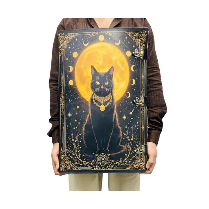 Kattläderjournal Keltisk Anteckningsbok Grimoire Journal Dagbok för wholesale av Billion Brothers