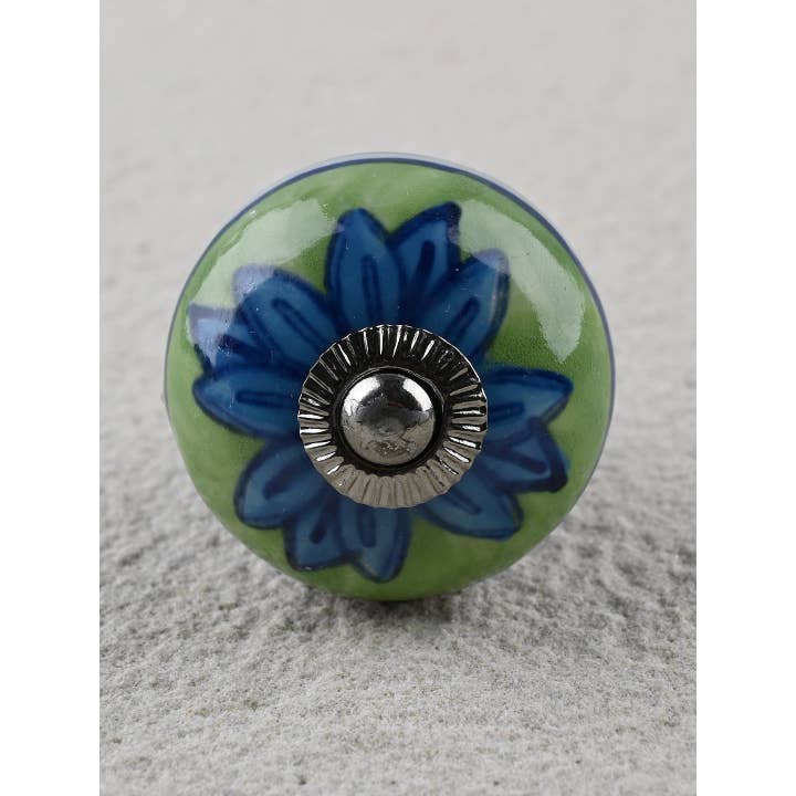 KNOBCO - Wholesale Knob/Pull - Green & Blue Ceramic Cabinet Knobs | Furniture Door Ceramic Knobs | Ceramic Knob Cabinet Knob2