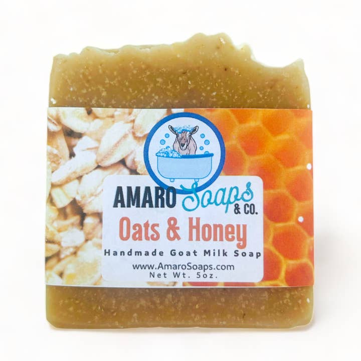 Oats & Honey Soap Bar for wholesale by Amaro Soaps & Co.