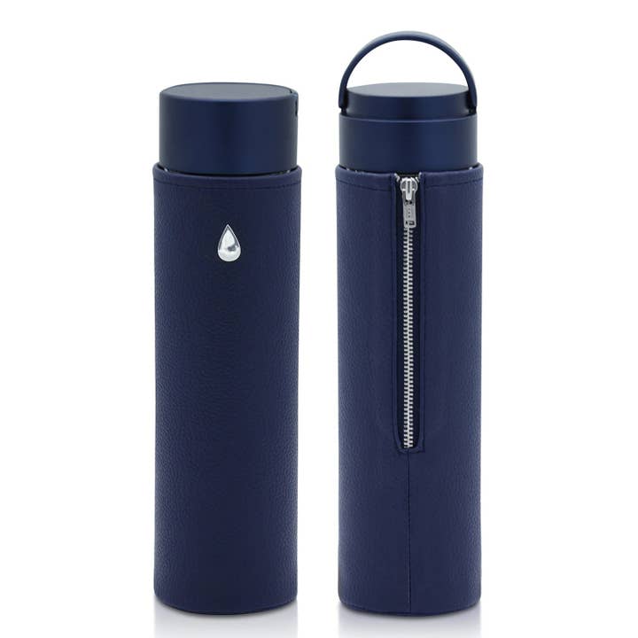 Glass Water Bottle Classic Midnight for wholesale by Liquidsands