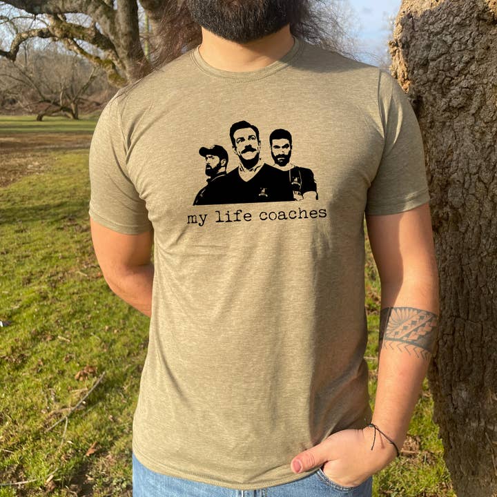 Moonlight Makers - Wholesale Screen Printed T-Shirt - Men's - My Life Coaches - Men's Tee - Ted Lasso, Roy Kent