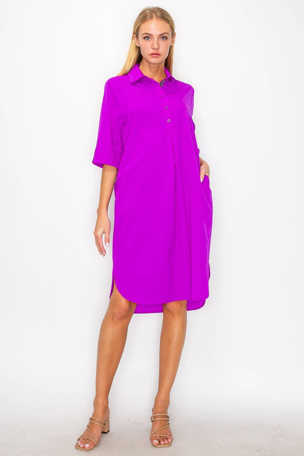Joh Apparel - Wholesale Dress - Women's - Wendi Woven Tunic Dress13