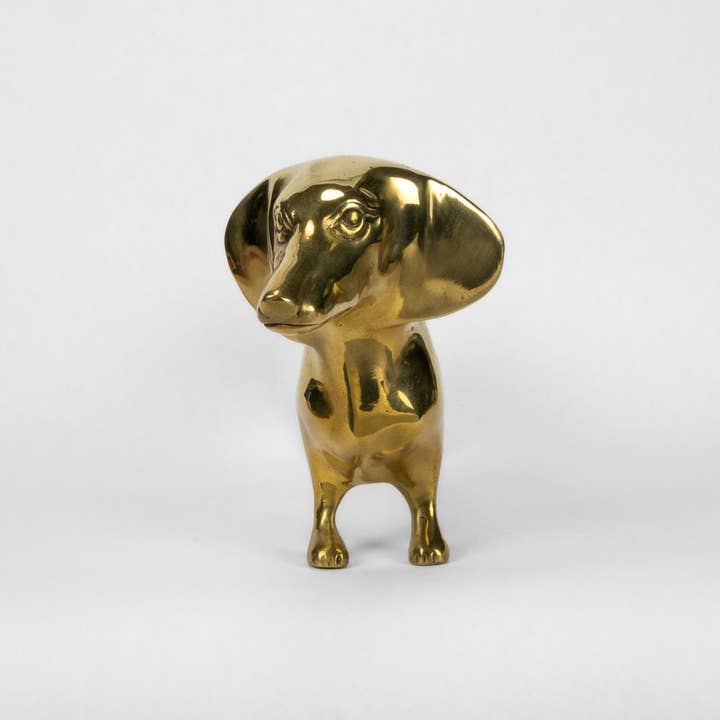 PRIZE - Wholesale Sculpture - Dachshund Sculpture in Brass