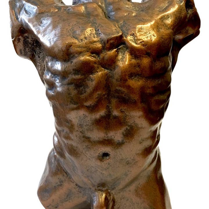 Museum Wholesale Inc - Wholesale Sculpture - Rodin Male Nude Torso Collectible Statue 6H0