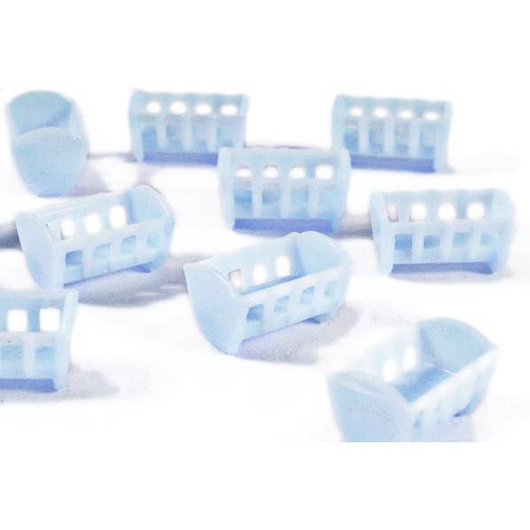 Ciondoli in plastica per culla, confezione da 20, blu per la vendita all'ingrosso da parte di Party Bibs