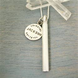 Luxe Design Jewellery - Wholesale Individual Charm/Pendant - Cylinder Urn Pendant for Cremation Ashes Sterling Silver Matte7