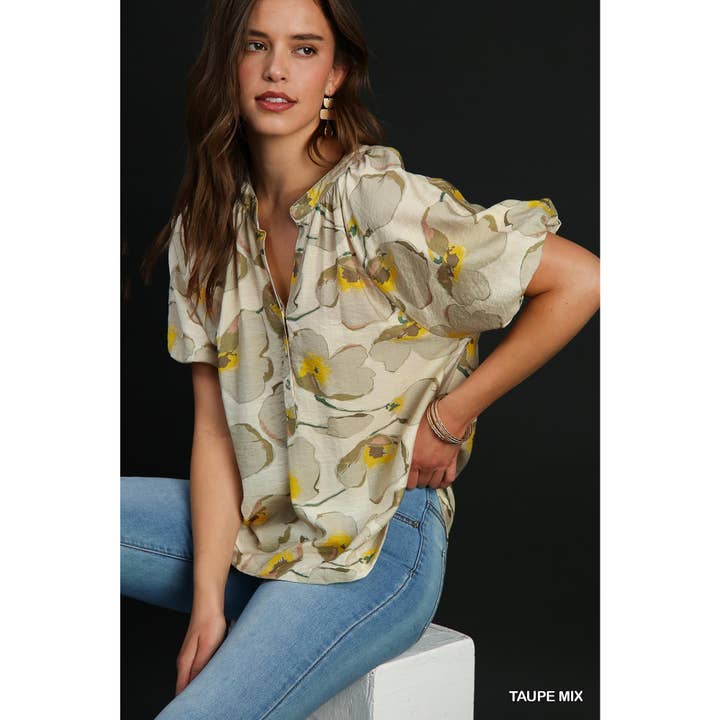 STYLE USA - Wholesale Blouse - Women's - Floral Print TOP