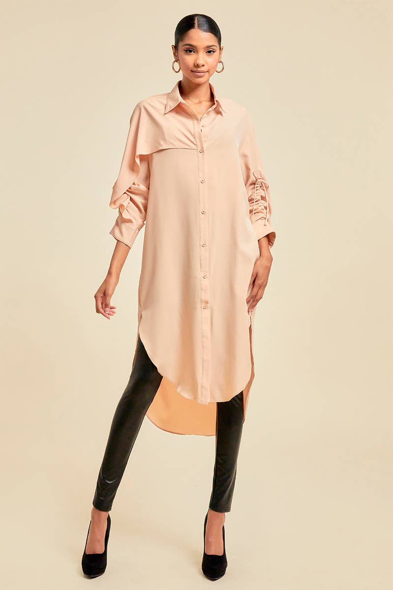 QMP Moda – Großhandel Kleid – Damen – ASYMMETRISCHES HEMDKLEID10