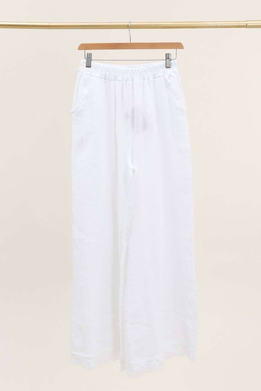 LÉA & LUC – Calças - Mulher por atacado – Calças em 50% Linho 50% Algodão REF. 933917