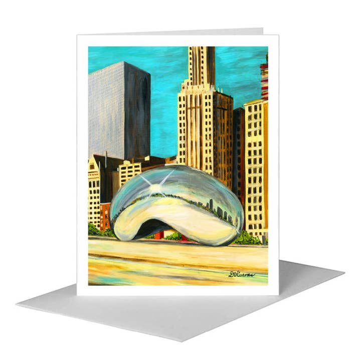Millennium Park, Chicago, Greeting Card (#7422H) for wholesale by Printed Canvas
