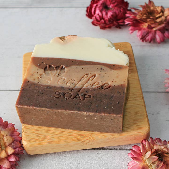 SOM FOTO Cute Sne Top Kaffe Chokolade Håndlavet Sæbe for engroshandel på Faire