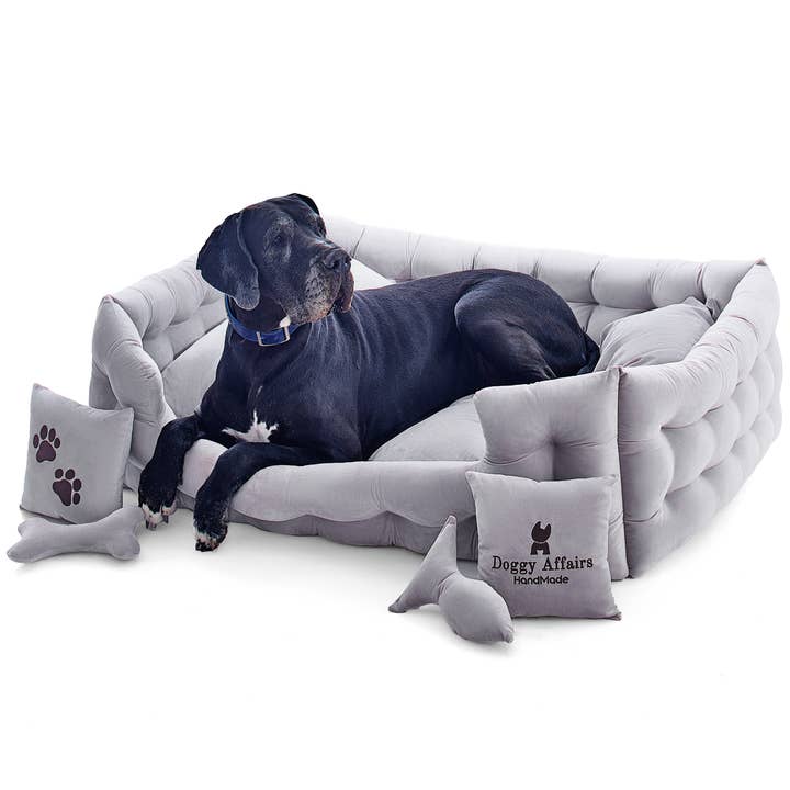 Doggy Affairs Luxury Handcrafted 5-in-1 Dog Bed Set for wholesale by Doggy Affairs HandMade