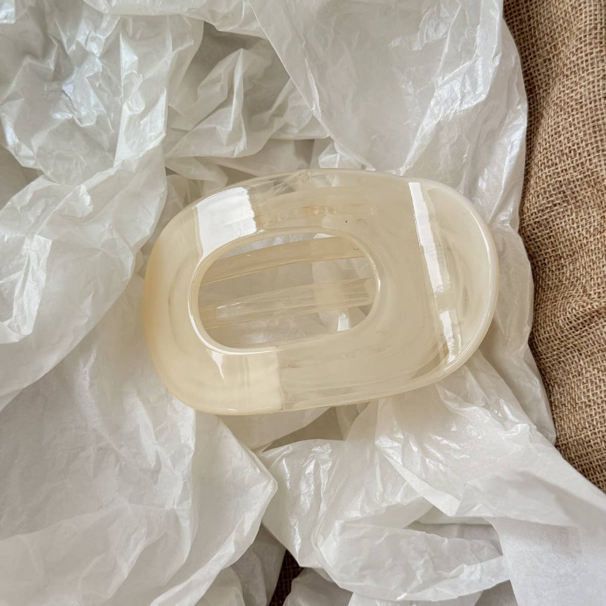 ACCITY - Wholesale Hair Clip - Women's - Abalone Flat Hair Claw Ponytail Clip Chic Style_CWAHA080524