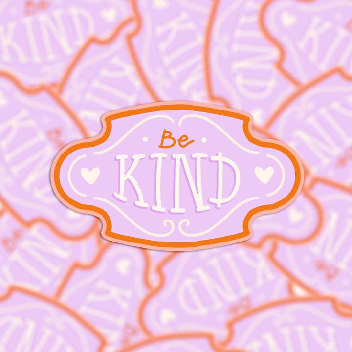 Stansat vinylklistermärke - var snäll - motiverande citat för wholesale av Muchable