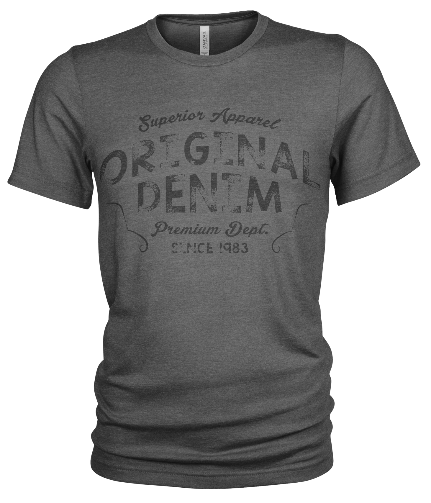 Union Made Raw Denim - Wholesale Screen Printed T-Shirt - Men's - Original Denim 100% Organic Cotton T Shirt for Men6