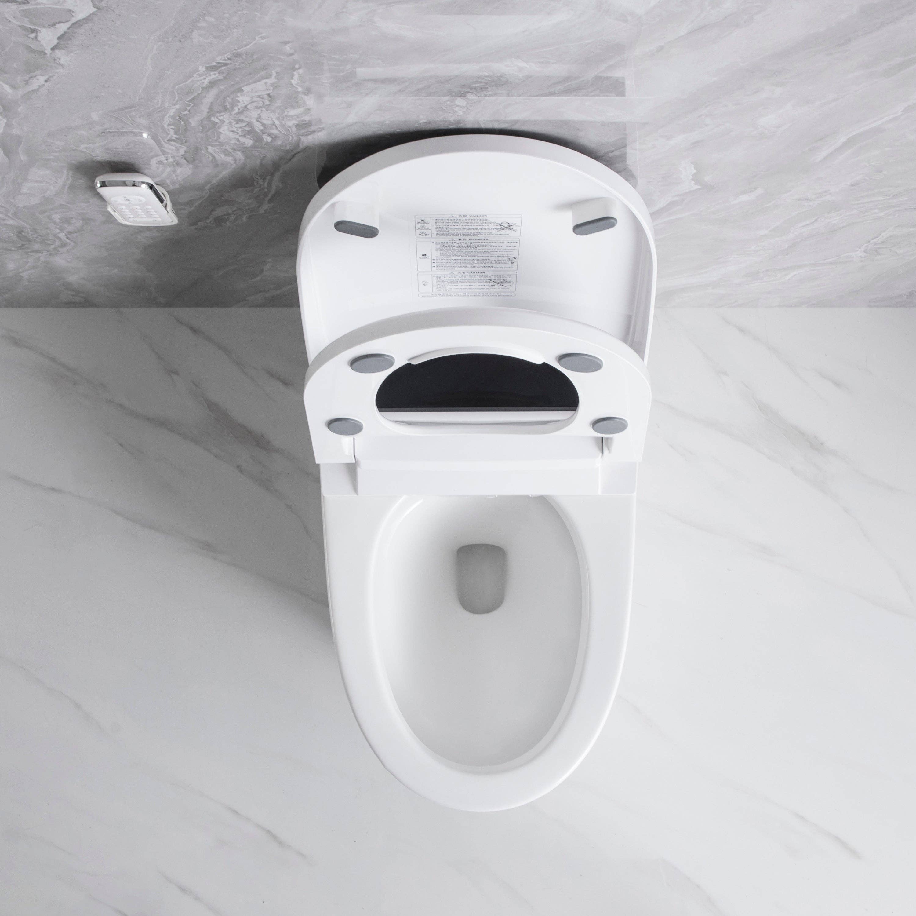 39F Inc. - Wholesale Toilet Paper Holder - White Elongated Smart Toilet with Heated Bidet Seat 3