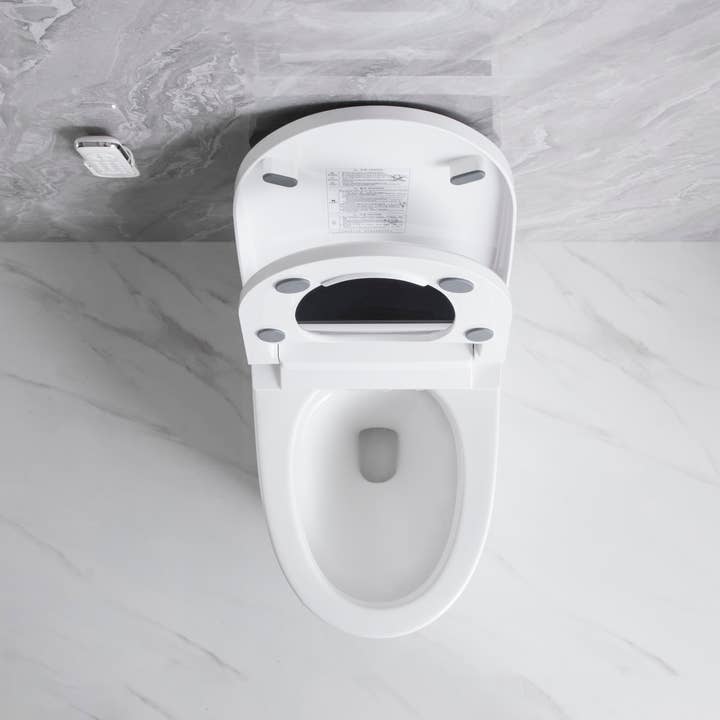 39F Inc. - Wholesale Toilet Paper Holder - White Elongated Smart Toilet with Heated Bidet Seat 3