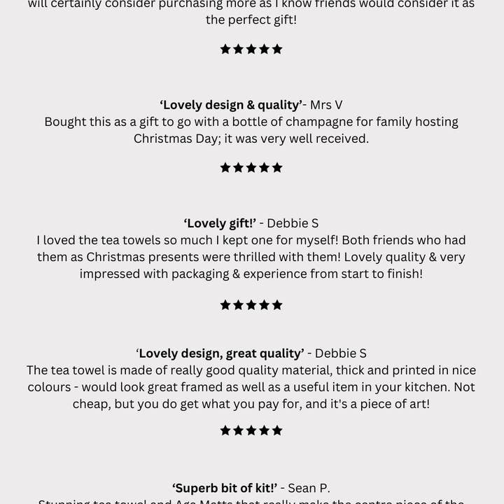 Jessica Anderton Designs Limited – wholesale Tea towel – Champagne and Fizz Tea Towels (Best-Seller)14