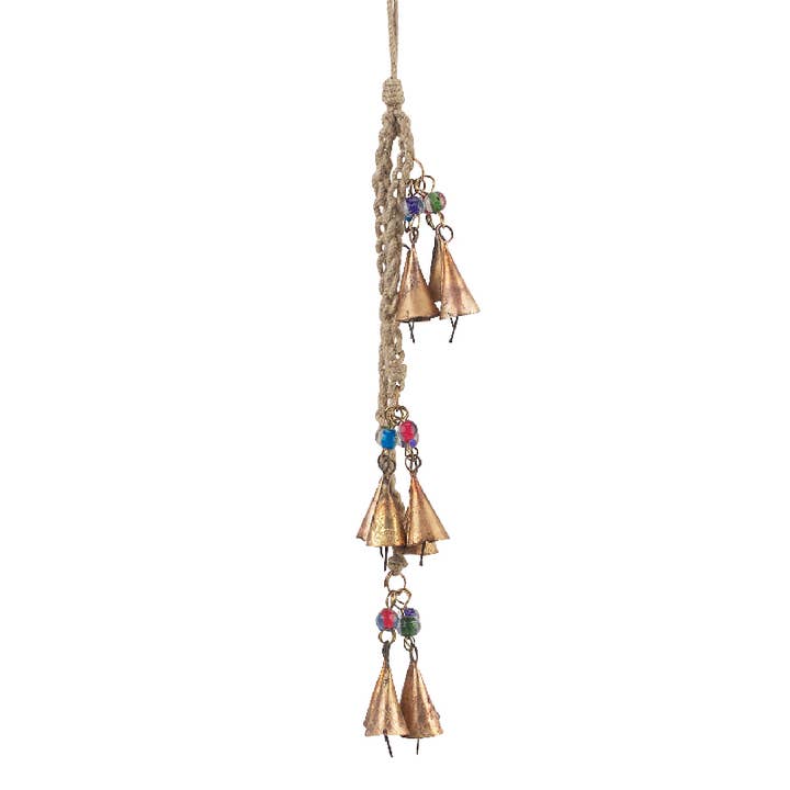 Recycled Conical Bells With Beads for wholesale by Benjamin International