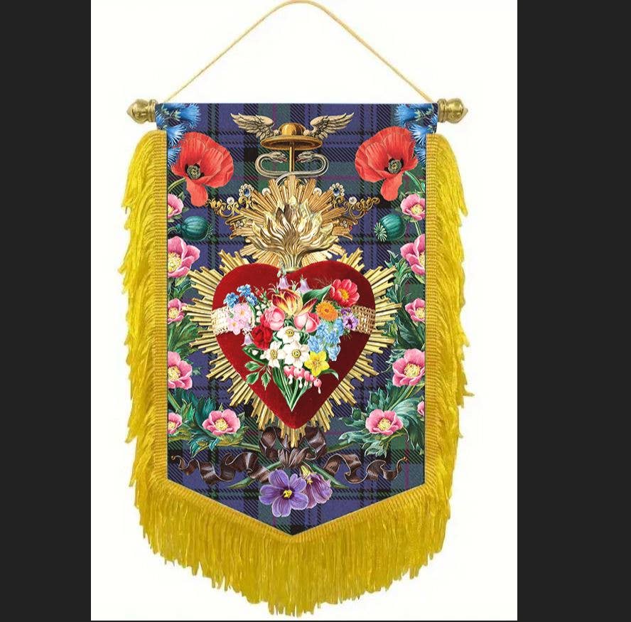 Mouchkine Jewelry - Wholesale Banner - Sacred Heart Ornamental Wall Banner 30x20 cm3