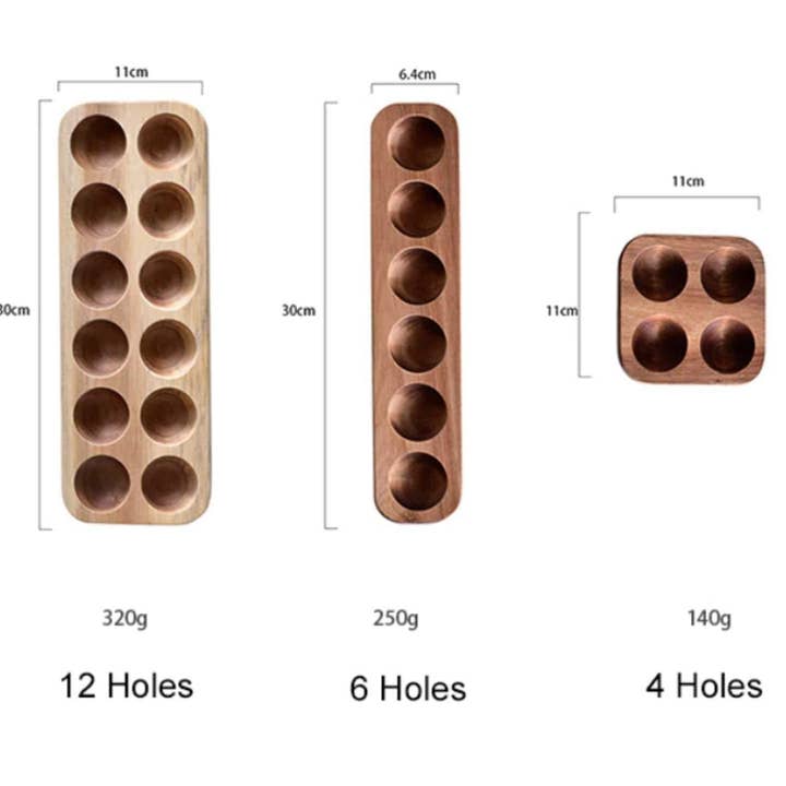 Homerely (We Cover All Import Duties) - Vente Coquetier - Plateau de rangement en bois6