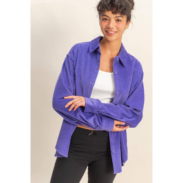 HYFVE – Großhandel Hemd mit Button-down-Kragen – Damen – Zeitgemäßes Cordhemd mit entspannter Passform15