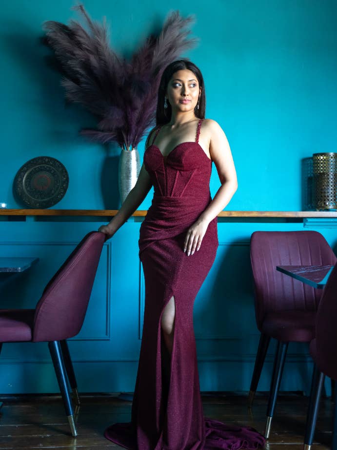 SELENE COUTURE CRESSIDA HEART EVENING GOWN - STYLE 1211 for wholesale by SELENE COUTURE