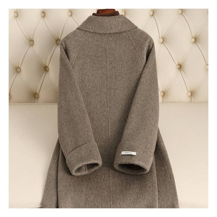 Sheer Trend - Wholesale Coat - Women's - Double Faced Wool Coat With Horn Buttons2