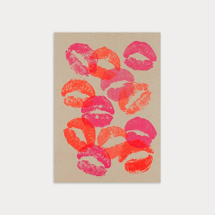 Togethery – Postal por atacado – Postal / Beijos / Papel ecológico