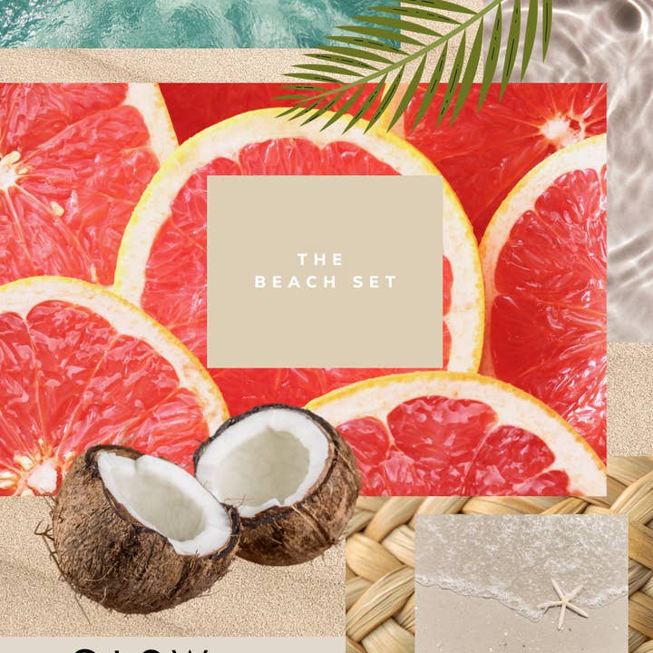 The Beach Set for wholesale by Glow Candle Co.