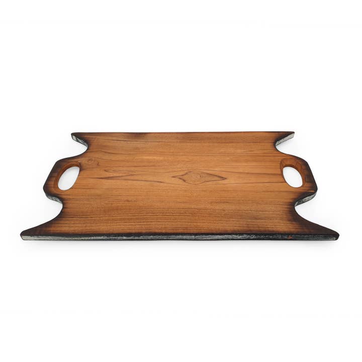 FERN - Venta al por mayor Tablas de cortar - Tabla de cortar de madera rústica rectangular XL2