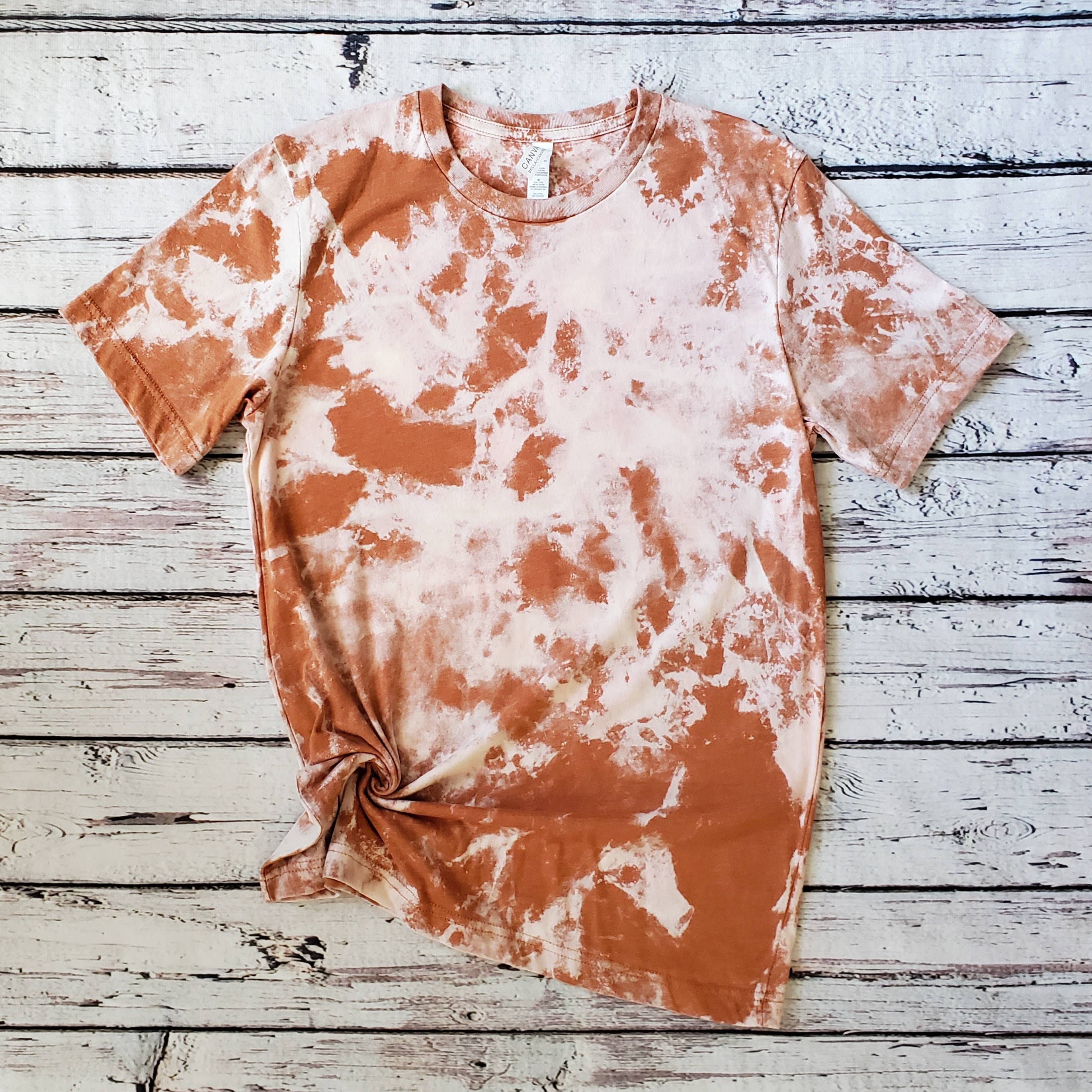 Shirts & Giggles - Wholesale T-Shirt - Women's - Bella+Canvas® Blank Scrunch Bleached T-Shirt, Unisex Tee1